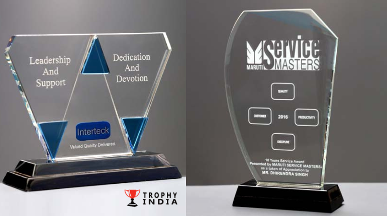 Custom Crystal Awards Manufacturers in India Crafting Recognition with Class -TrophyIndia