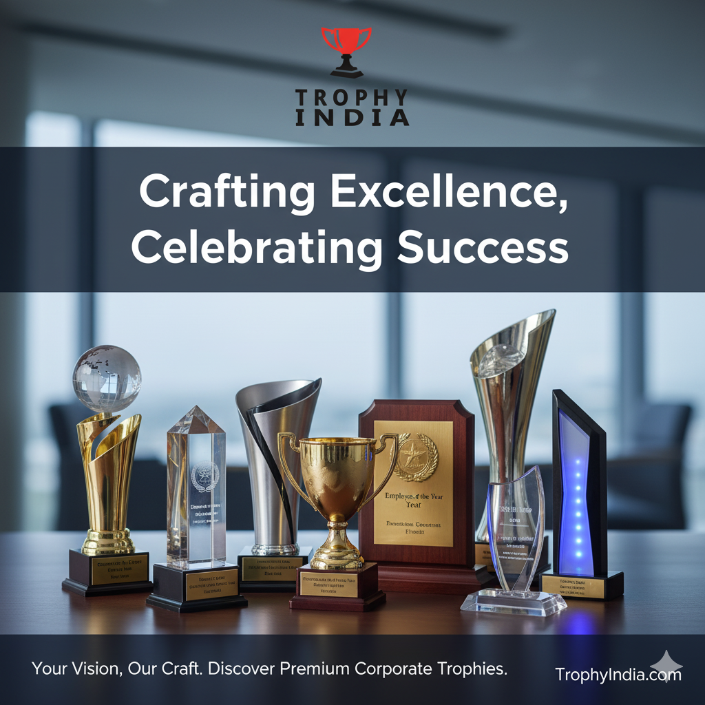 From Concept to Crystal: The Art of Corporate Trophy Manufacturing at Trophy India