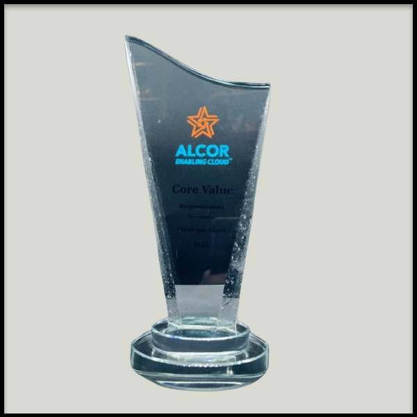 Crystal Award Trophy