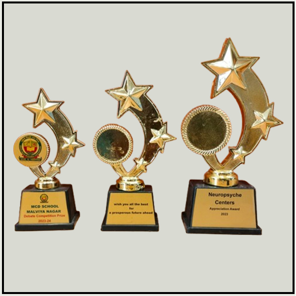 Golden Fiber Trophy Set