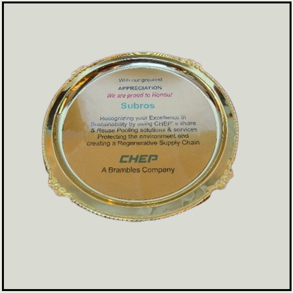 Gold Round Plate
