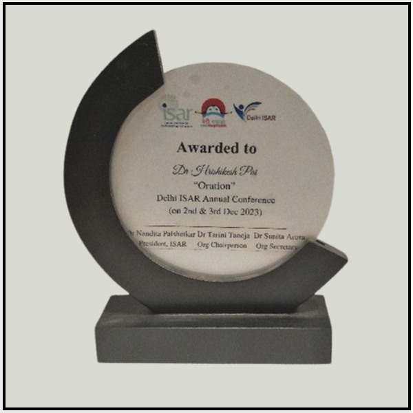 Wooden Acrylic Round Trophy