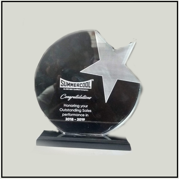 Acrylic with Star Award