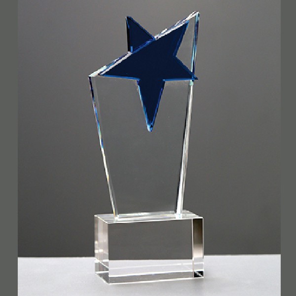 Blue Star Crystal Award – Elegant Trophy for Excellence & Success