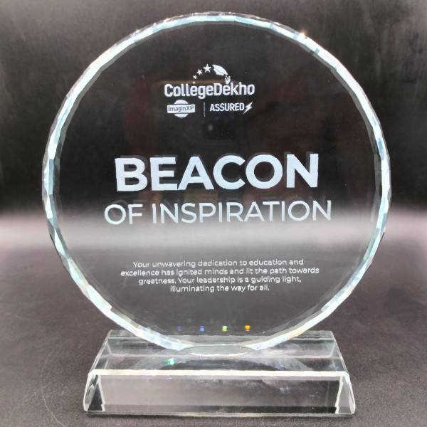 Crystal Glass Round Trophy – Ideal for Awards, Recognition & Gifting