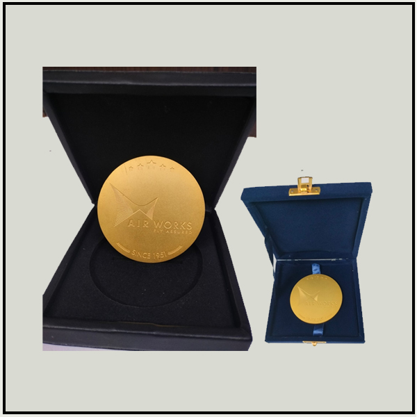 Brass Golden Medal – Premium Dia Design for Awards & Recognitio