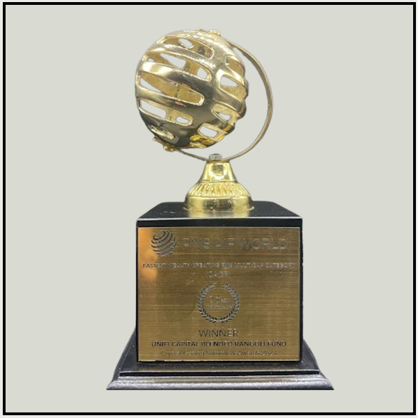Metal Logo Trophy with Black Base
