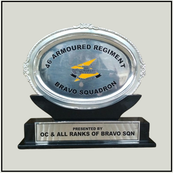 Brass Oval Silver Salver