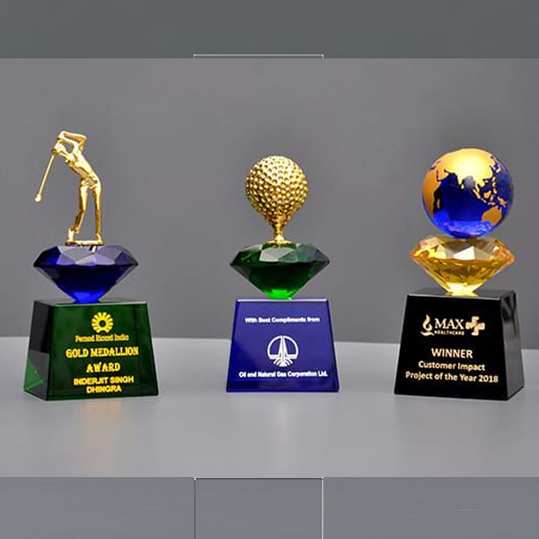 Black Crystal Base With Diamond, Globe Golf