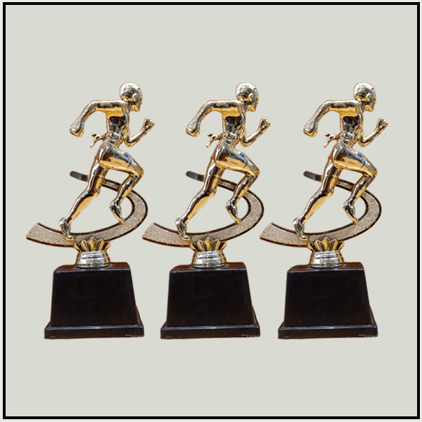 Fiber Running Gold Trophy