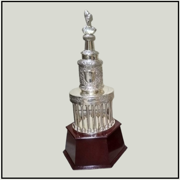 Traditional Tall Silver Winner Trophy