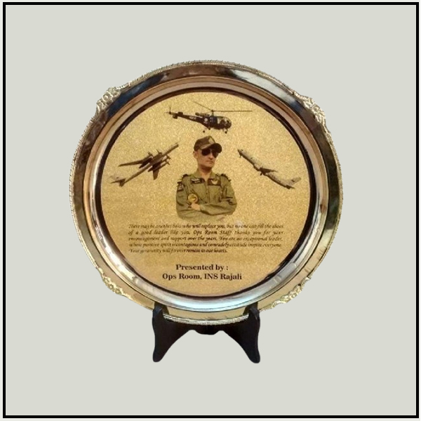 Army Regiment Commemorative Salver Trophy– Classic Decorative or Award Plate for Events & Recognition